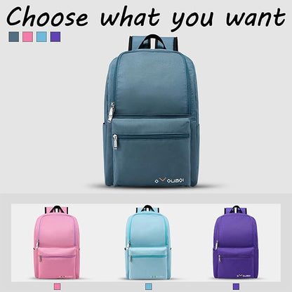 OMOUBOI Casual Daypacks Superbreak Backpack 14 inch Laptop Backpack for Women & Men Fits Tourism Business (Steelblue)