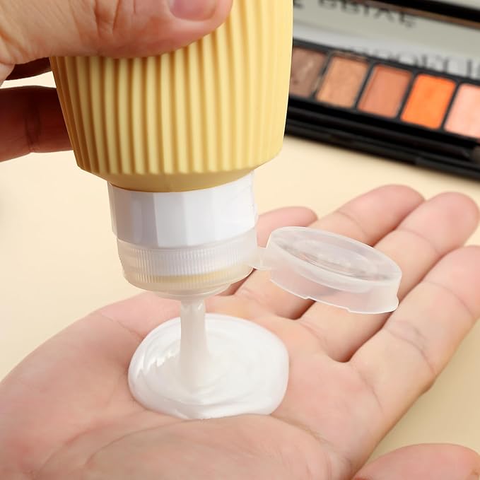 16 Pack Travel Bottles for Toiletries, Large 6oz Silicone Travel Containers, Leak Proof Refillable Liquid Shampoo And Conditioner Travel Essentials