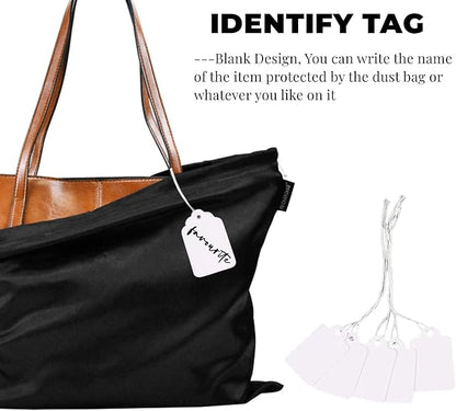 20 Pack Dust Bags for Purses and Handbags, Silk Dust Cover Storage Bags, Travel Storage Pouch Handbags for Purse Shoes Boots