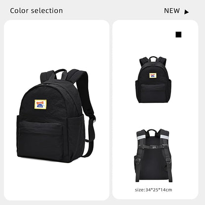 willikiva Kids Backpack for School Boys Girls Teens Toddler Backpack Waterproof Kindergarten Preschool Elementary Bookbag Children Travel Bag(Black,Small)