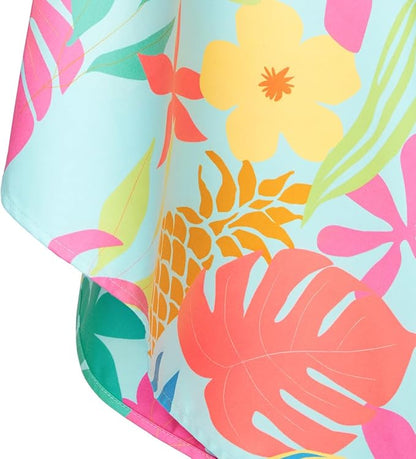 Dock & Bay Beach Towel - Quick Dry, Sand Free - Compact, Lightweight - 100% Recycled - Includes Bag - Aloha Glow - Extra Large (200x90cm, 78x35)
