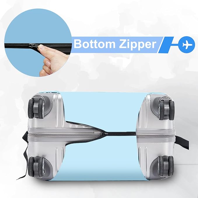ANNA QUEEN Travel Luggage Cover Suitcase Protector Suitcase Cover Anti-Scratch,Stretchable Bag Cover Washable Durable Polyester