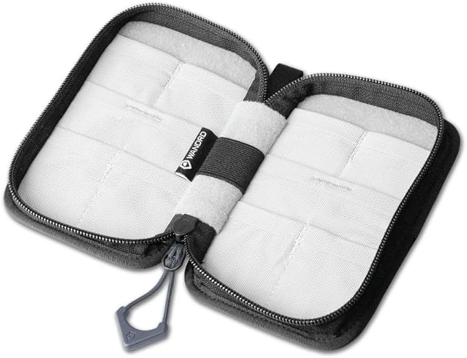 WANDRD Memory Card Case - Durable SD, Micro SD Card Holder for Creators | Camera Accessories & Electronics Organizer for Travel (Aegean Blue)