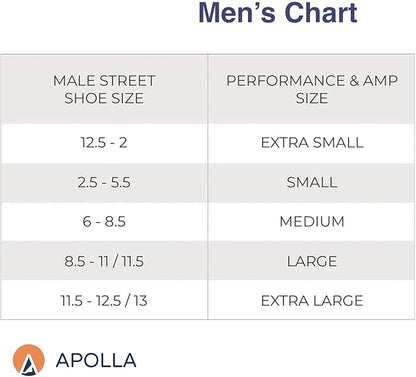 Apolla The Performance Compression Crew Socks for Men & Women, 20-30 mmHg, As Seen on Shark Tank, Ankle, No Show Sock, 1 pair