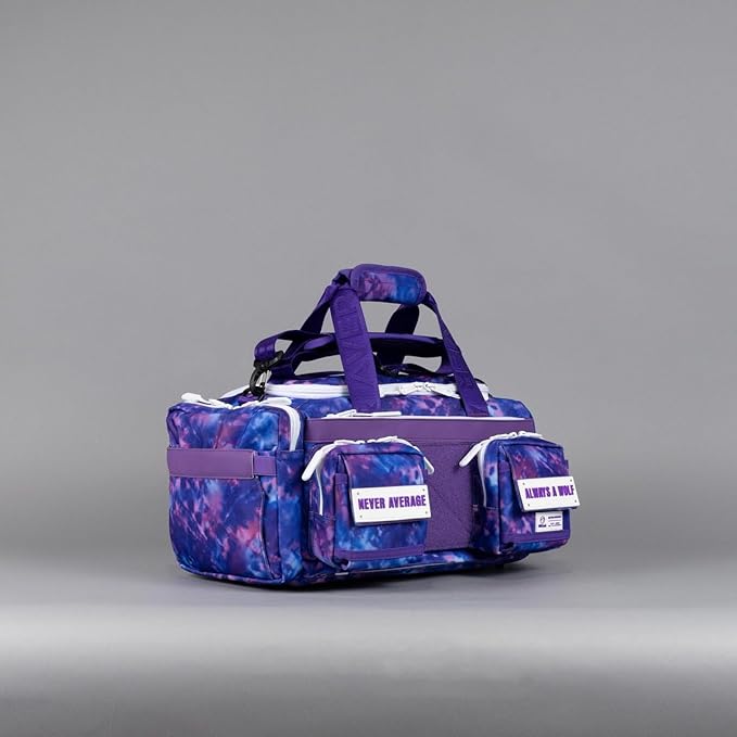 WOLFpak 20L Mini Duffle Bag for Gym & Travel | Waterproof Carry-On Weekender Bag with Shoe Compartment, Hard Bottom, and Tactical Molle System (Ice)