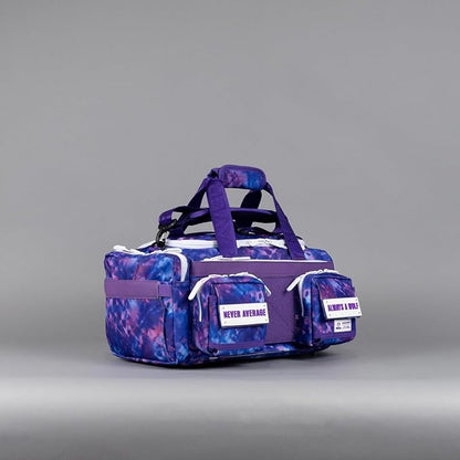 WOLFpak 20L Mini Duffle Bag for Gym & Travel | Waterproof Carry-On Weekender Bag with Shoe Compartment, Hard Bottom, and Tactical Molle System (Ice)