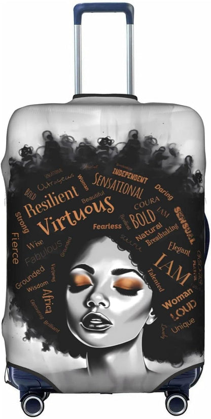 Suitcase Cover - luggage cover Protect Your Luggage with Style and Ease Large African American Black Girl