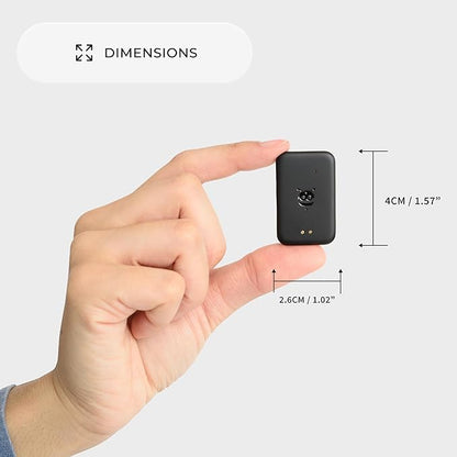 Pebblebee Tag Universal - Rechargeable Mini Item Tracker | Alternative to Air Tag & Android | 8-Month Battery Life | Works with Both Android & iOS Find My App | LED & Sound Alerts