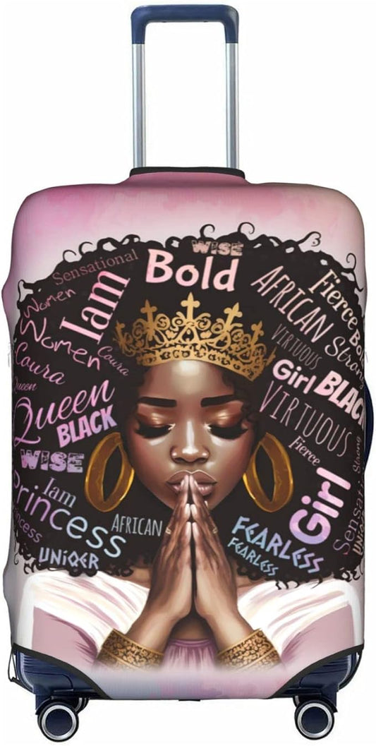 Suitcase Cover - luggage cover Protect Your Luggage with Style and Ease X-Large African American Black Girl