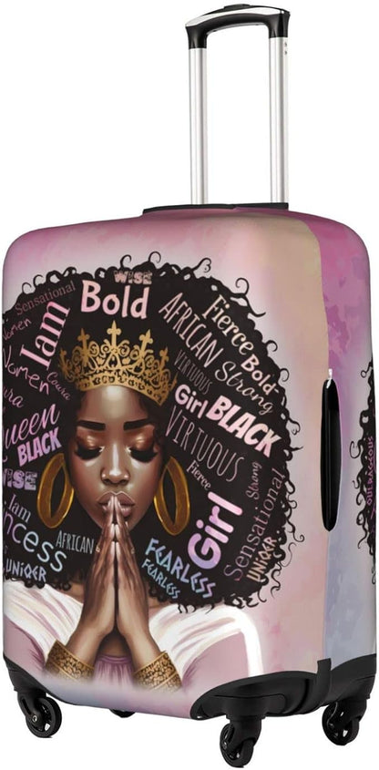 Suitcase Cover - luggage cover Protect Your Luggage with Style and Ease X-Large African American Black Girl