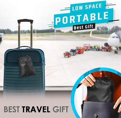 Portable Foot Hammock - Airplane Travel Essentials, Reduces Swelling with Memory Foam