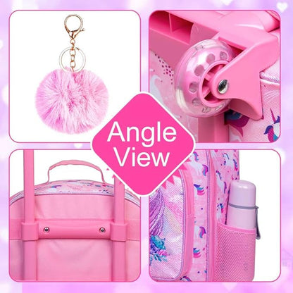 KLFVB Kids Luggage for Boys Girls, Cute Rolling Wheels Suitcase for Toddler, Children Travel Carry on Suitcase