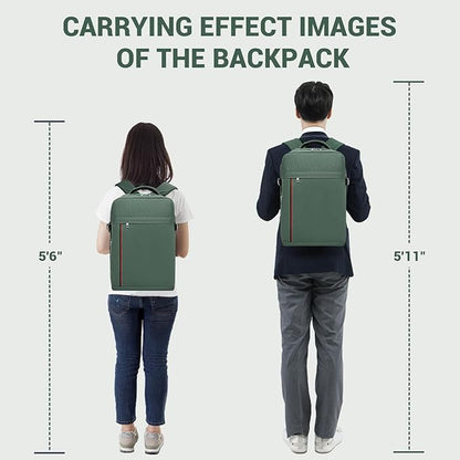 Kono Backpack Carry-on Bag 40x20x25 Carry-on Bag Airplane Travel 20L, 15.6-inch Laptop Backpack, for Men Women, Green