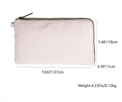 Zipper Pouch Storage Bag Simple and Stylish Women's Cosmetic and Travel Bag (Beige-improved-5)