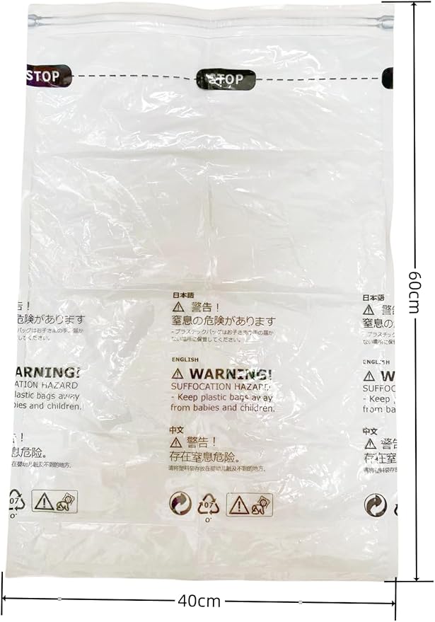 NeatNest 6 Pack Travel Roll-Up Vacuum Storage Bags – 40×60cm (15.7"×23.6"), No Vacuum Needed, Compression Packing Bags for Clothes, Carry-On Luggage, Camping, and Travel