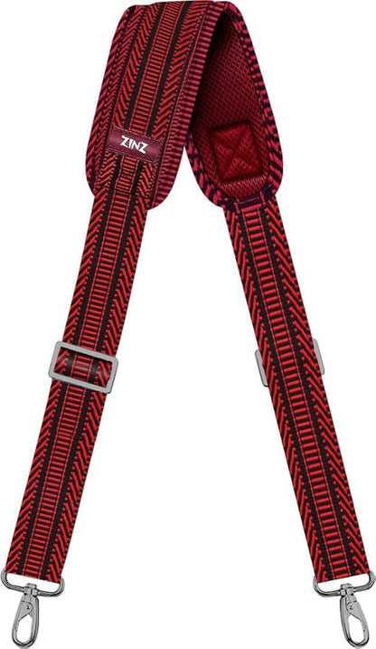 ZINZ Shoulder Strap, 57" Padded Adjustable Shoulder Bag Straps Replacement for Bags with D-Ring（TH01B02）