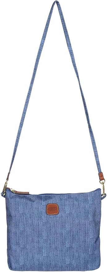 Bric's X-Bag/X-Travel 2.0 Overnight Weekender Folding Duffel Bag - 22" Carry On Bag - Jeans