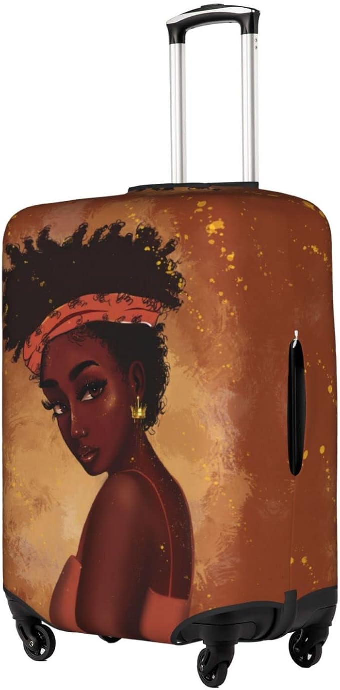 Suitcase covers for luggage luggage cover for Suitcase Washable Suitcase Protector Anti-scratch Suitcase cover X-Large Black Girl