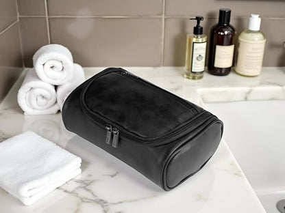 Personalized Small Toiletry Bag for Men, Minimalist Travel Toiletry Organizer Dopp Kit Water-resistant Shaving Bag for Toiletries Accessories, Door Room Essentials, Ideal Chrismas Gifts For Men