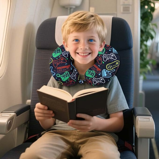 KLFVB Kids Luggage for Boys Girls, Cute Rolling Wheels Suitcase for Toddler, Children Travel Carry on Suitcase