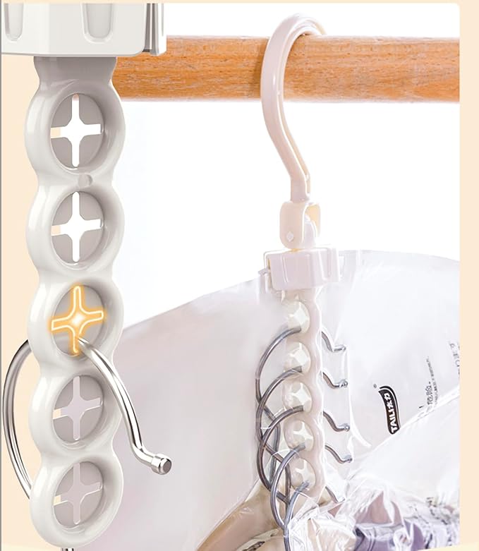 NeatNest 6 Pack Hanging Vacuum Storage Bags – 3 Medium & 3 Large, Space Saver Garment Bags with Hangers, Vacuum or Hand-Press Compression, Durable PE+PA Material, Airtight for Closet Organization