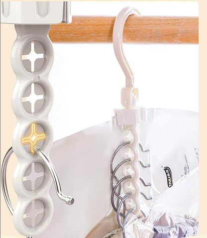 NeatNest 6 Pack Hanging Vacuum Storage Bags – 3 Medium & 3 Large, Space Saver Garment Bags with Hangers, Vacuum or Hand-Press Compression, Durable PE+PA Material, Airtight for Closet Organization