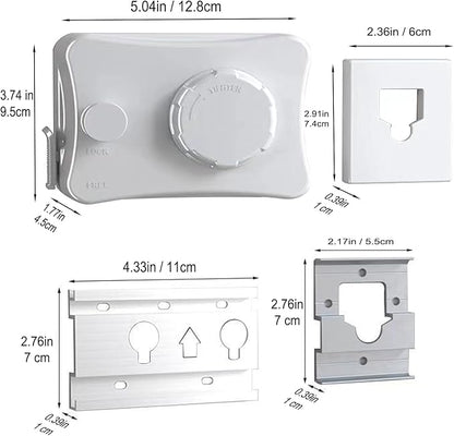 Anti-Sagging Clothes Line Thickened Steel Wire Retractable Clothesline Heavy Duty Clothesline Wall Mounted Bright Porcelain White Finished