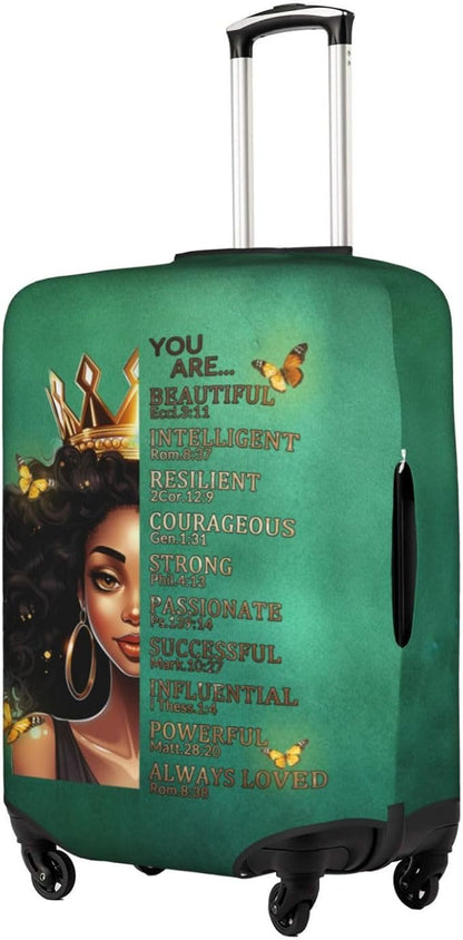 Suitcase covers for luggage tsa approved luggage cover for Suitcase Washable Suitcase Protector Anti-scratch Suitcase cover X-Large African American Woman