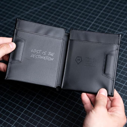 WANDRD Travel Wallet - Leather Wallets for Men - Passport and Credit Card Holder (Black)
