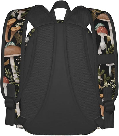 Mushroom Backpack Book Bags Lightweight Casual Laptop Backpacks Travel Daypack For Man Woman