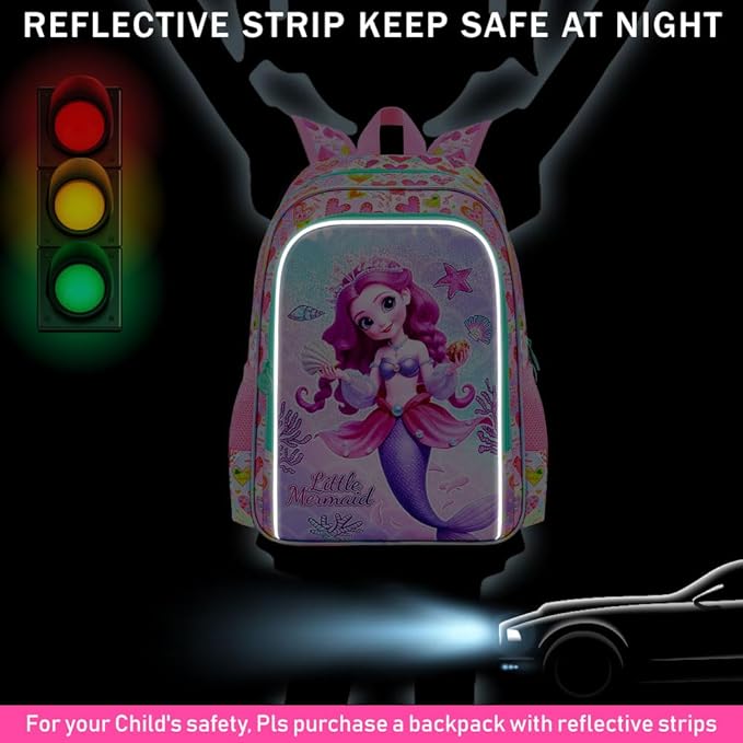 WZLVO 3PCS Kids Backpack for Girls, Unicorn Dinosaur Animal Prechool Elementary Kindergarten School Bookbag with Lunch Box