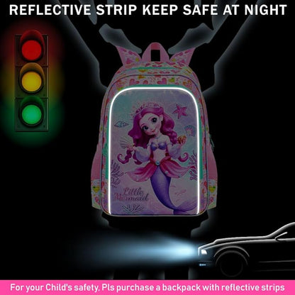 WZLVO 3PCS Kids Backpack for Girls, Unicorn Dinosaur Animal Prechool Elementary Kindergarten School Bookbag with Lunch Box