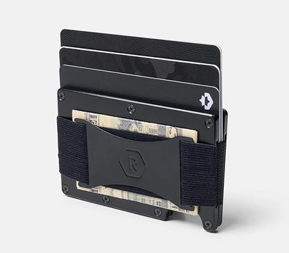 Ridge Wallet for Men - Slim Minimalist Compact Wallet and Card Holder, RFID Protected Front Pocket Wallets for Men with Integrated Cash Strap (NASA Nebula)