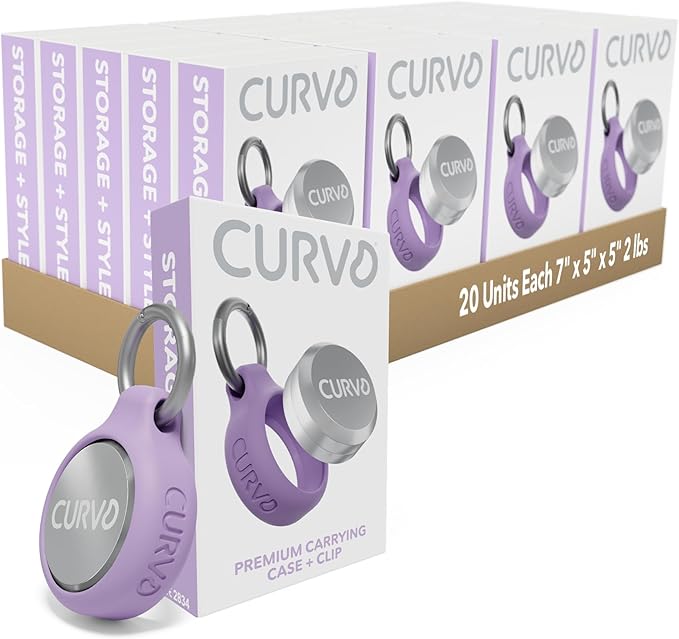 CURVD Premium Carrying Case Bulk Pack (20 Pairs) Keychain Container, Medicine Pill Organizer Travel Pill Box, Small Waterproof Holder for Pills Earplugs Jewelry, Compatible with Loop, Vibes & Eargasm