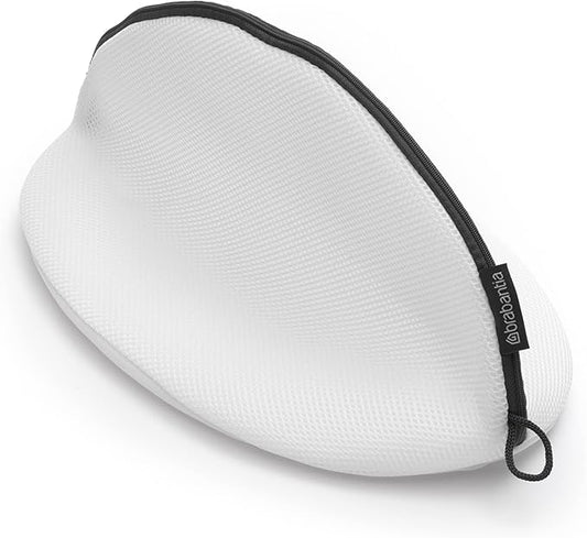 Brabantia Mesh Zip Up Sneaker Bag for Washing Machine (White) Laundry Protector for Cleaning Tennis Shoes, Running Shoes, Athletic Shoes
