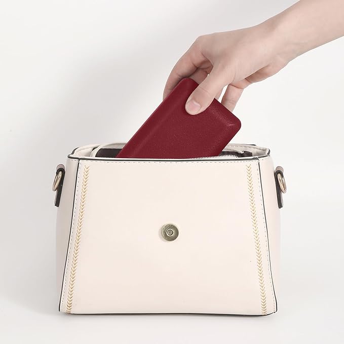 Ring Storage Boxes for Multiple Rings, Compact and Stylish Travel Jewelry case, Portable Small jewelry Organizer Box Tray Gift for Women, Girl(Red)