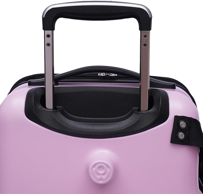 CNCEST 24" Kid's Ride-on Travel Suitcase, Rolling Carry Trolley Luggage with Password Lock, Children's Ride On Trolley Gift (22.4X11.8X23.6")