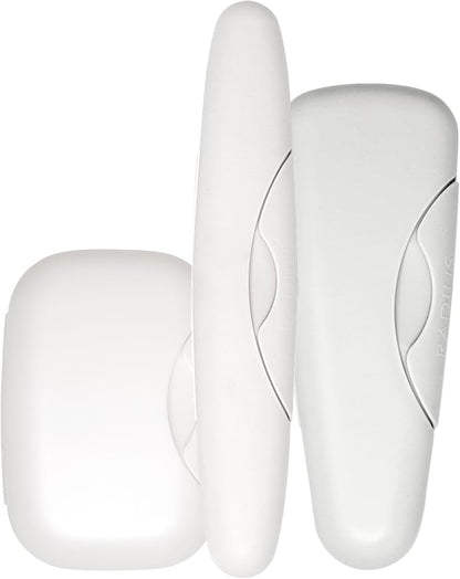 RADIUS Travel Case Value Pack, 3 Count (Toothbrush, Razor, Soap), BPA-Free Recycled Plastic, Portable for Bathroom, School, Home, Camping - White