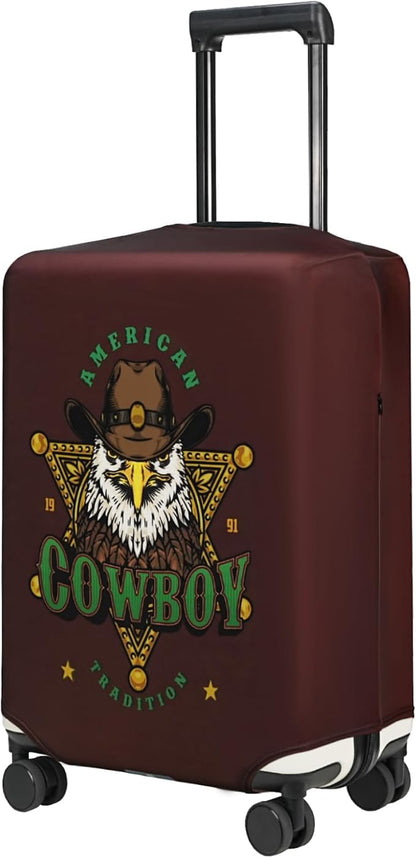 HYPER VENTURE Washable Luggage Cover - Fashion Suitcase Protector Fits 31-32 Inch Luggage (Eagle Glory, XL)
