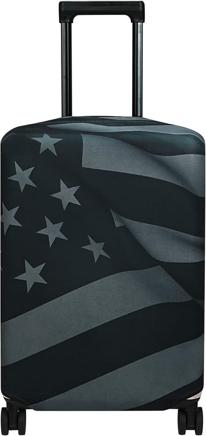 Explore Land Travel Luggage Cover Suitcase Protector Fits 31-32 Inch Case (Flag, XL)
