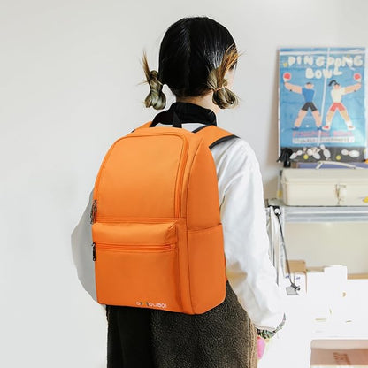 OMOUBOI Casual Daypacks Superbreak Backpack 14 inch Laptop Backpack for Women & Men Fits Tourism Business (Orange)