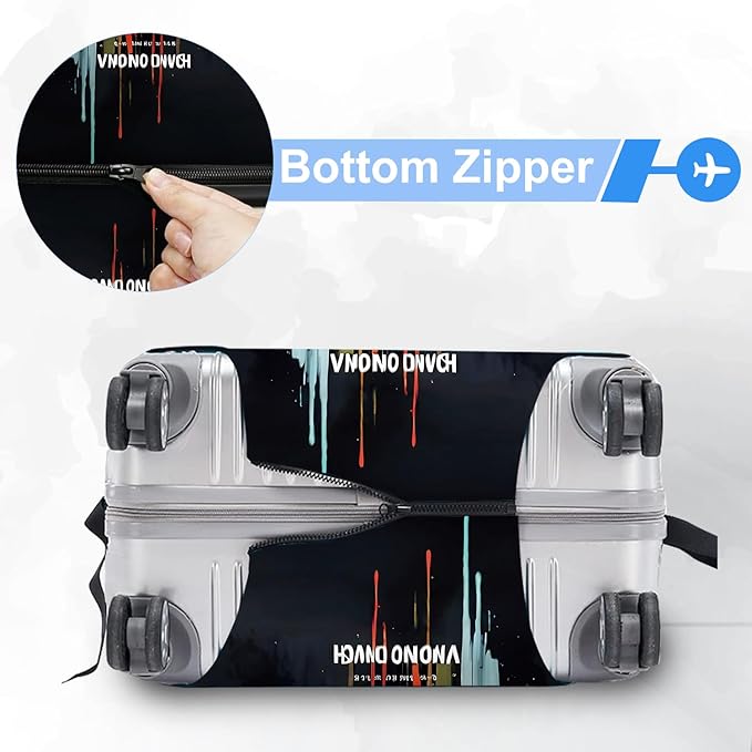 ANNA QUEEN Travel Luggage Cover Suitcase Protector Suitcase Cover Anti-Scratch,Stretchable Bag Cover Washable Durable Polyester