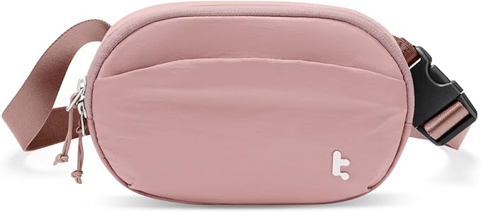 tomtoc Belt Bag with RFID Blocking, 1.5L Cross Body Fanny Pack for Women Men, Sling Waist Bags with Adjustable Strap for Travel Walk