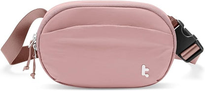 tomtoc Belt Bag with RFID Blocking, 1.5L Cross Body Fanny Pack for Women Men, Sling Waist Bags with Adjustable Strap for Travel Walk