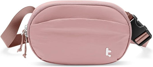 tomtoc Belt Bag with RFID Blocking, 1.5L Cross Body Fanny Pack for Women Men, Sling Waist Bags with Adjustable Strap for Travel Walk