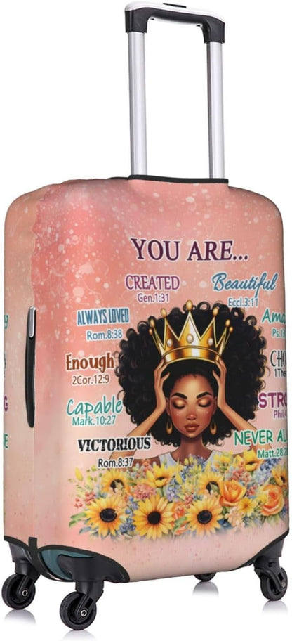 Suitcase covers for luggage luggage cover for Suitcase Washable Suitcase Protector Anti-scratch Suitcase cover Large African American Woman