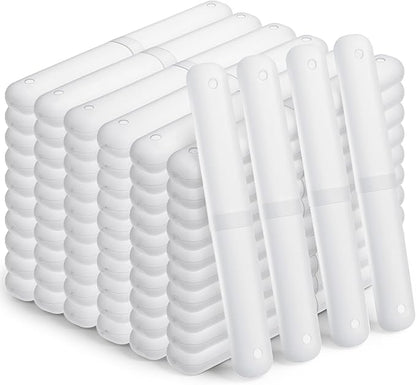 60pcs plastic toothbrush holder clear toothbrush holder with cover bulk dustproof tooth brush Case Cover Protector plastic tooth brush holders for Travel Trip Camping Toothpaste Covers