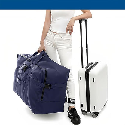 Arxus Large Duffel Bag, Waterproof Carry on Weekend Overnight Storage Bag over Luggage for Airline, Travel, Camping, Moving