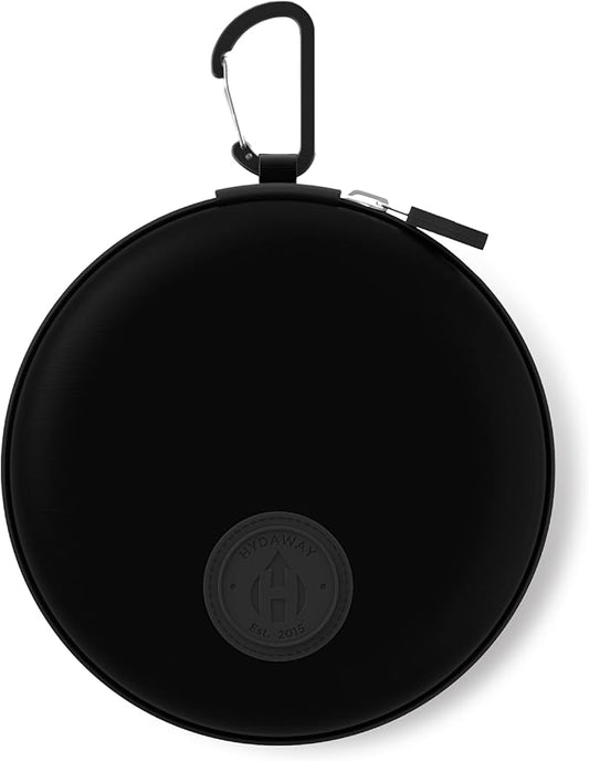 HYDAWAY Travel Case for Collapsible Bottles, Bowls & Cups - Protective Storage with Carabiner Clip - Durable, Water-Resistant, TSA-Friendly