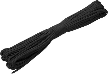 uxcell 4mm Nylon Rope, 10ft Portable Clothesline for Luggage and Backpack Tie Downs, Hanging Clothes, Swings, Camping and Mountaineering Tie Downs, Black